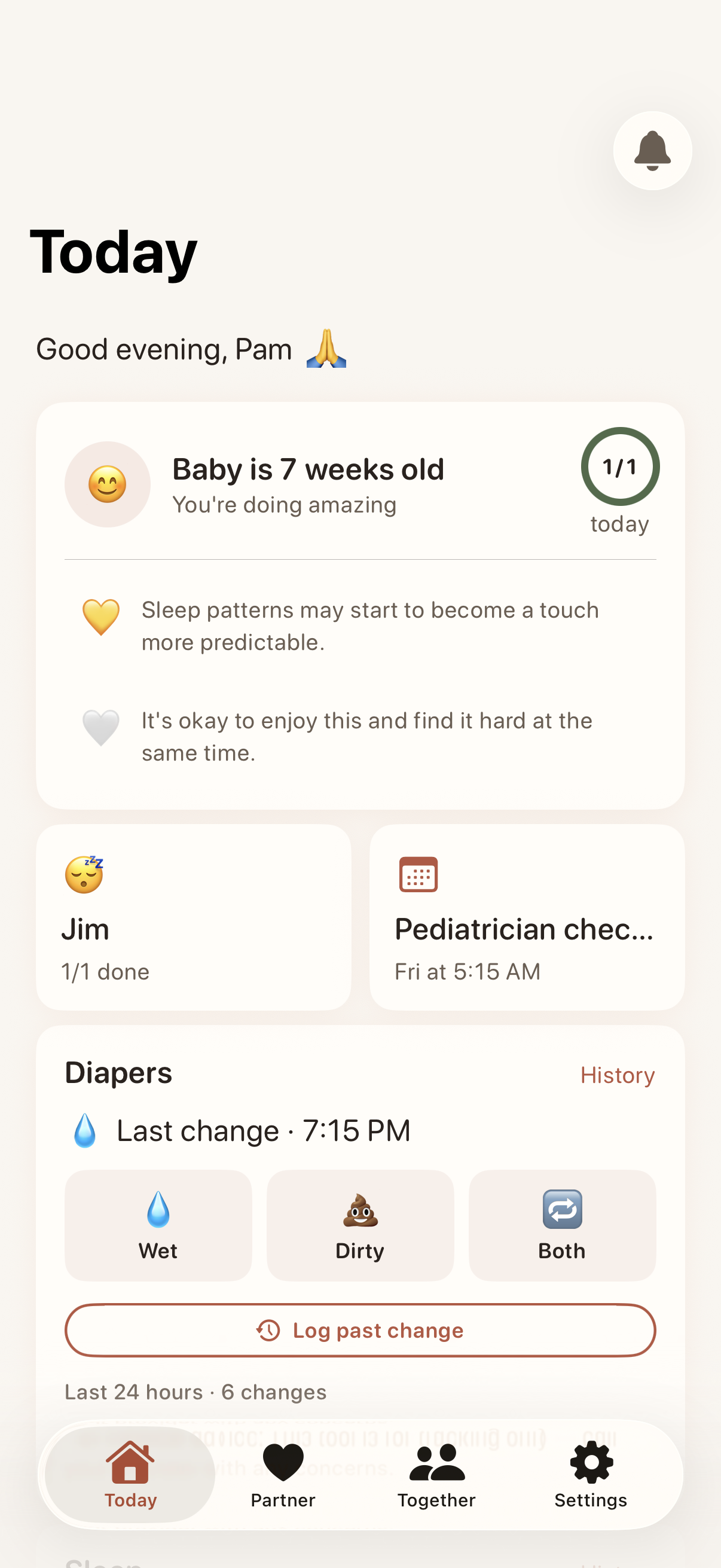 Bloompair — the shared Today view