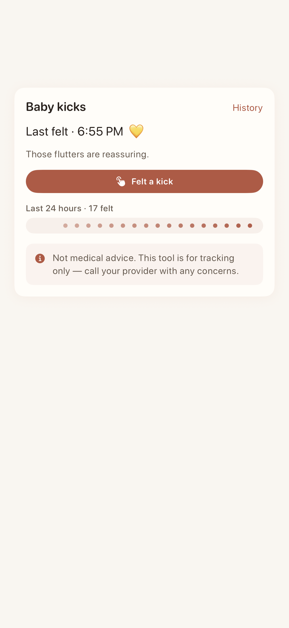 Bloompair — kick counter